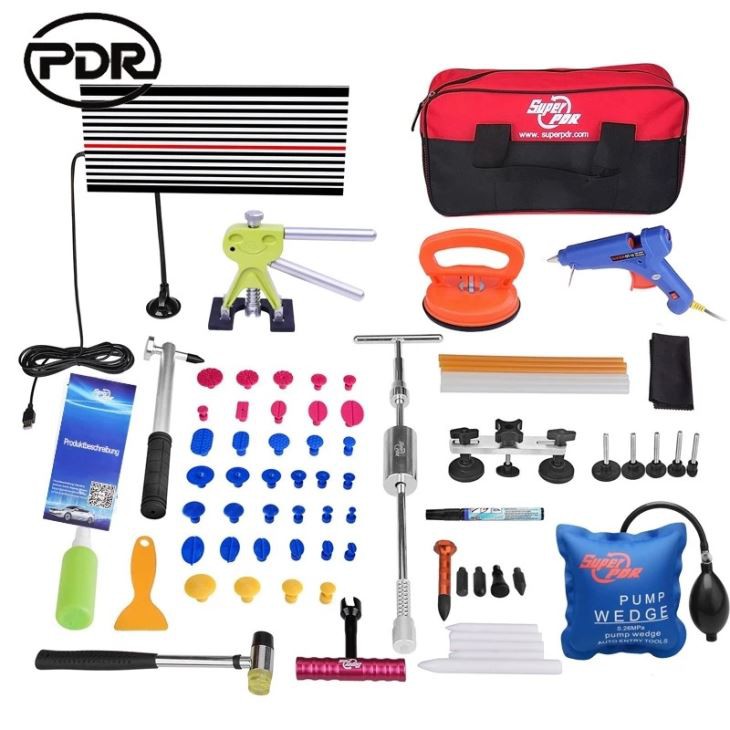 PDR Tools Paintless Dent Repair Tools To Remove Dents Car Repair Kit Lifter Removal Reflector Puller Suction Cups For Dents